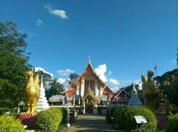 View of temple with trees in background