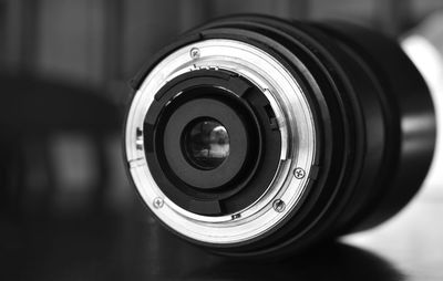 Close-up of camera