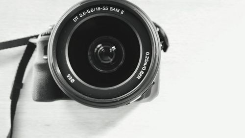 Close-up of camera