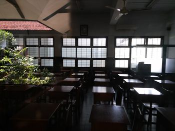 Interior of restaurant