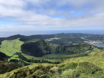 Scenic view of landscape against sky