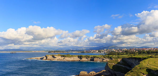 Panoramic view of sea against sky