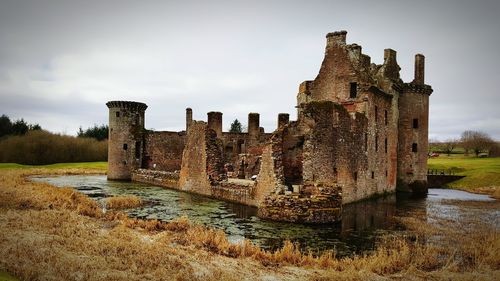 Old ruins against sky