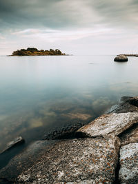 Scenic view of sea against sky