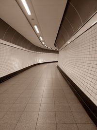 Empty subway station