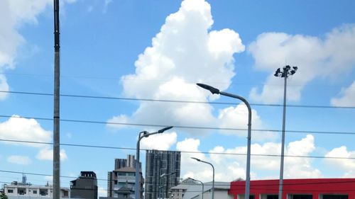 Low angle view of buildings against sky