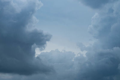 Low angle view of cloudy sky