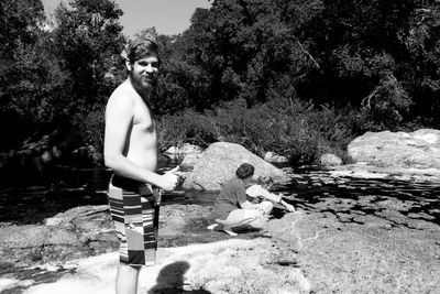 Man sitting on bench