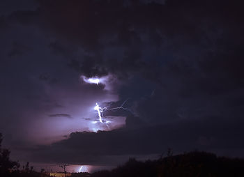 Low angle view of cloudy sky