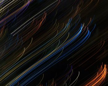 Abstract image of light painting at night