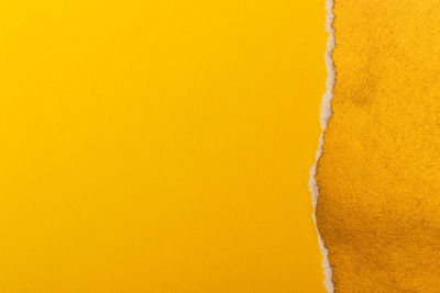 Detail shot of yellow wall