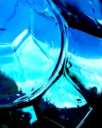 Full frame shot of water in glass