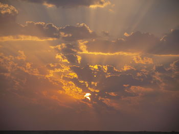 Scenic view of sky during sunset