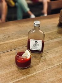 Close-up of drink on table