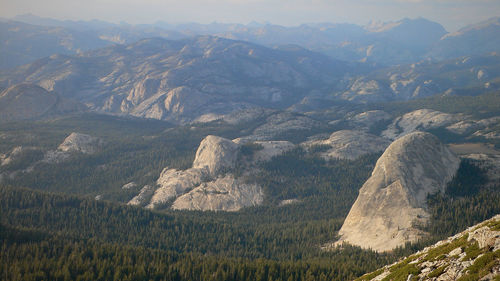 High angle view of landscape against sky