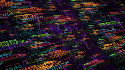 Full frame shot of colorful drinking straws