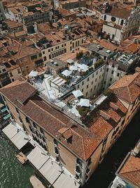 High angle view of townscape