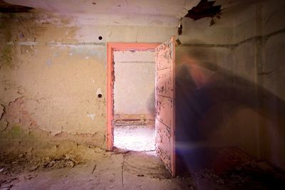 Interior of abandoned house