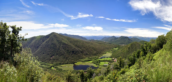 Panoramic view of landscape against sky