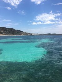 Scenic view of sea against sky