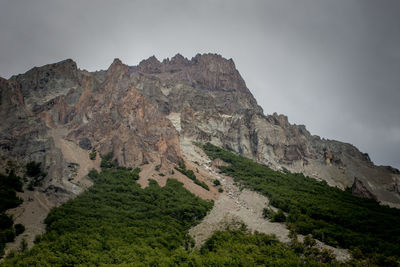 Panoramic view of rocky mountains against sky