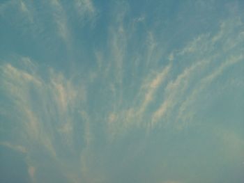 Low angle view of cloudy sky