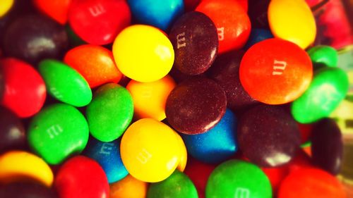 Full frame shot of multi colored candies