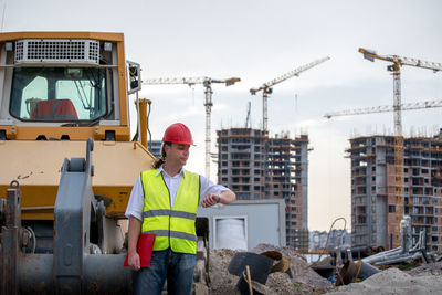 Man working at construction site