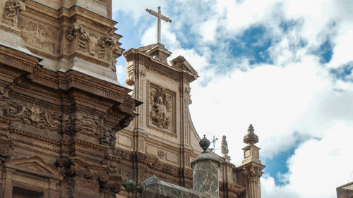 Low angle view of historical building against sky