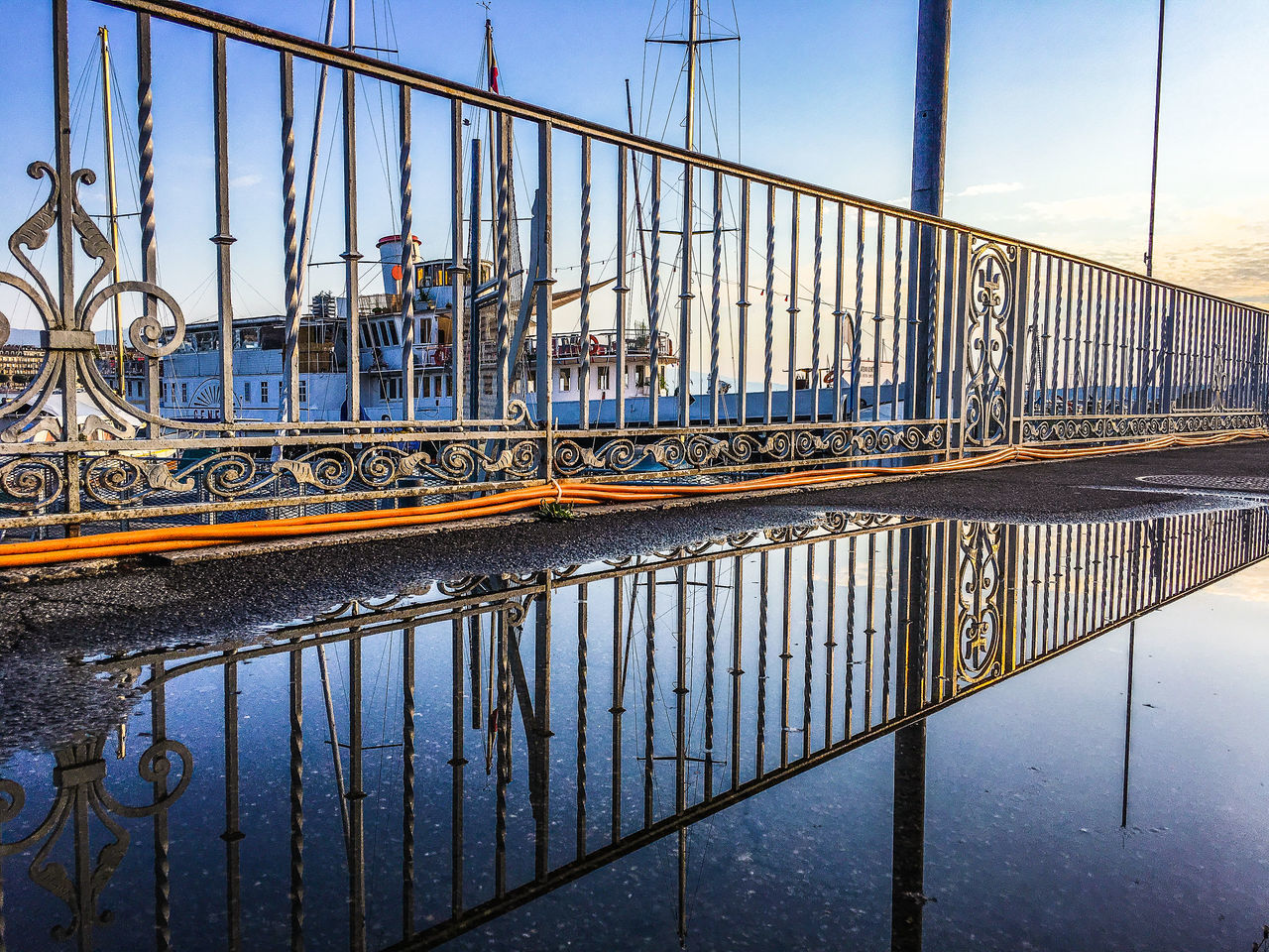 BRIDGE OVER RIVER IN CITY