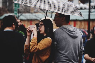 Man looking at camera