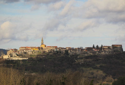 Panoramic view of buildings against sky