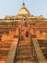 Low angle view of temple