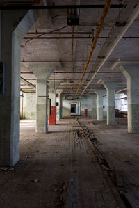 Interior of abandoned building