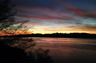 Scenic view of landscape at sunset