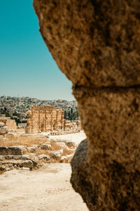 View of rock formations