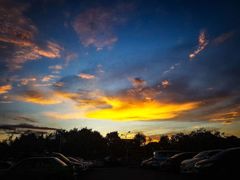 Scenic view of sky during sunset