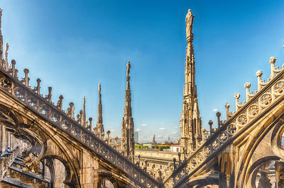 Panoramic view of historic building against sky in city