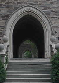 Entrance of historic building