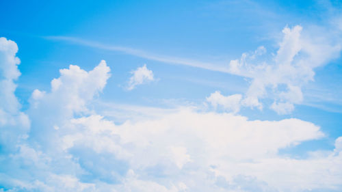 Low angle view of clouds in sky