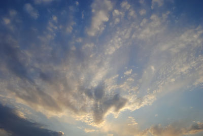 Low angle view of dramatic sky