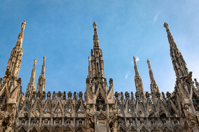 Low angle view of traditional building against sky