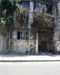 Exterior of abandoned house