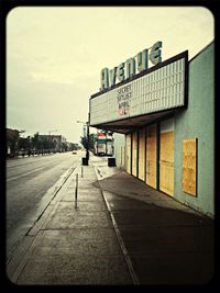 Built structures against the sky