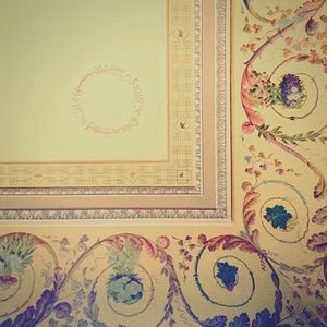 Close-up of carving on wall