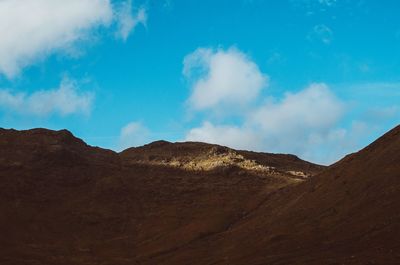Scenic view of arid landscape against sky