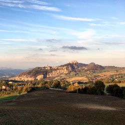 Scenic view of landscape against sky