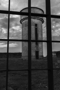 Built structure against cloudy sky