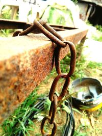 Close-up of rusty metal