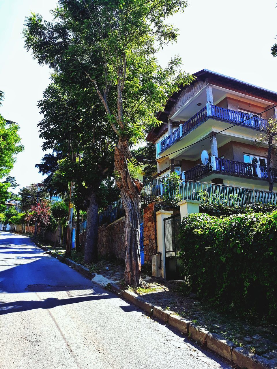 STREET AMIDST BUILDINGS AGAINST SKY